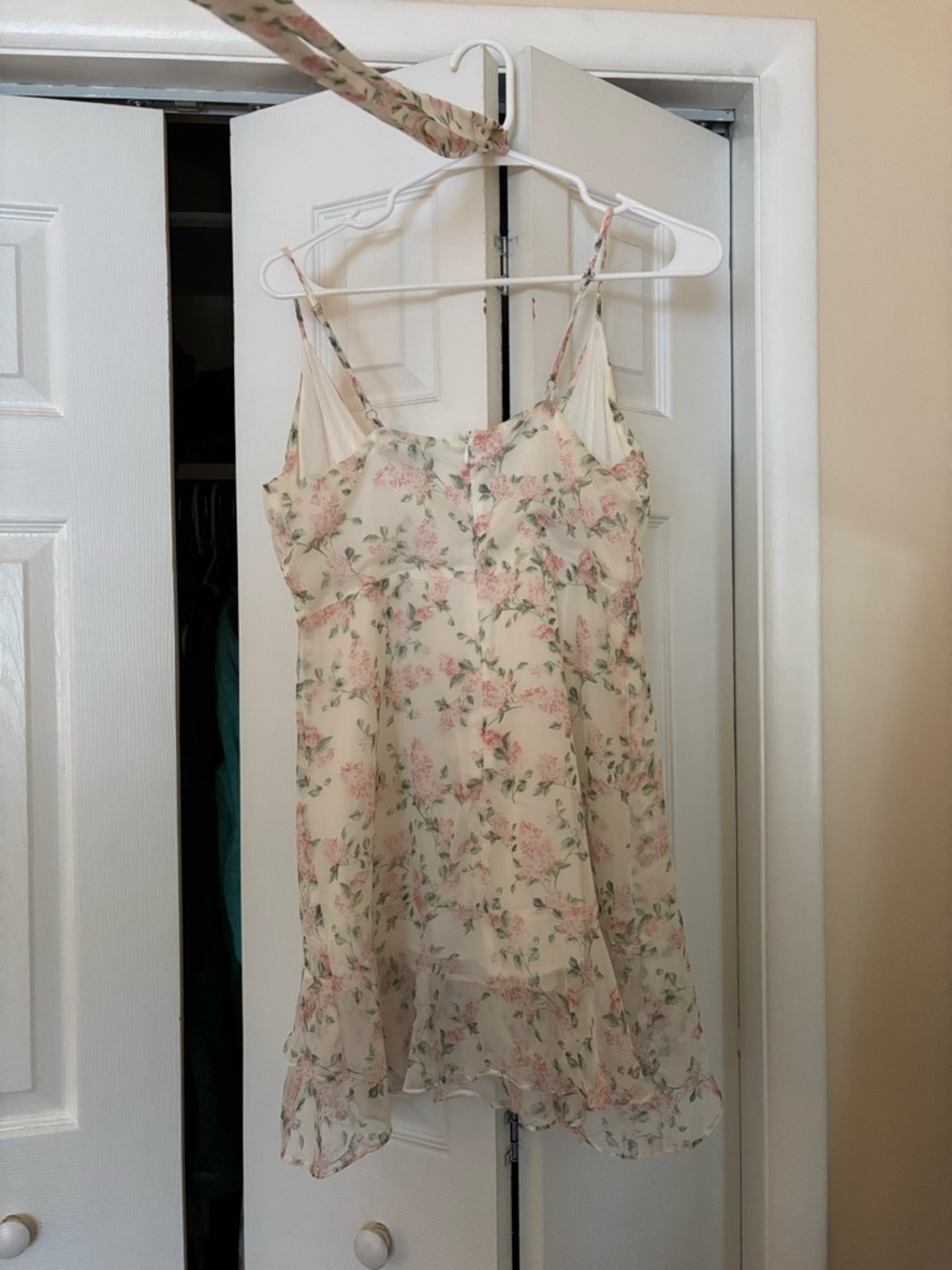 Floral Ruffle Mini Dress - Picture 3 of 5
